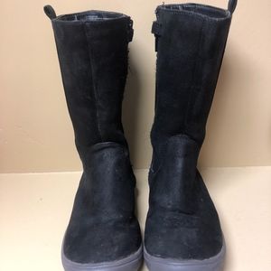 Cat & Jack girls zip up black boots Size 1